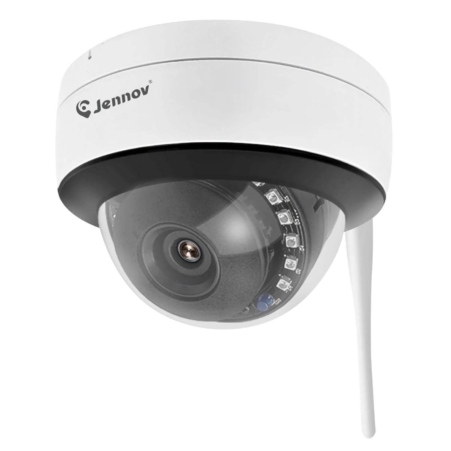 Jennov 720P HD WiFi security camera with dome design for clear outdoor surveillance product photo from Jennov