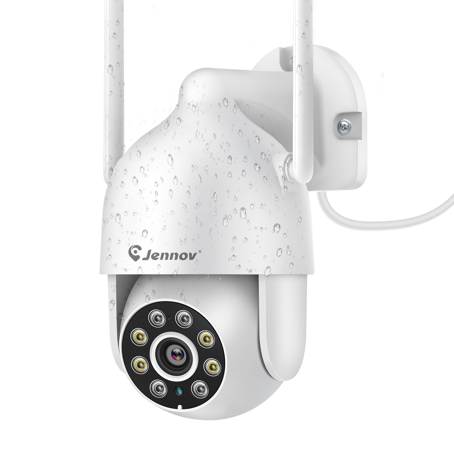 Jennov 2K wireless security camera outdoor with weatherproof design and night vision capabilities product photo from Jennov